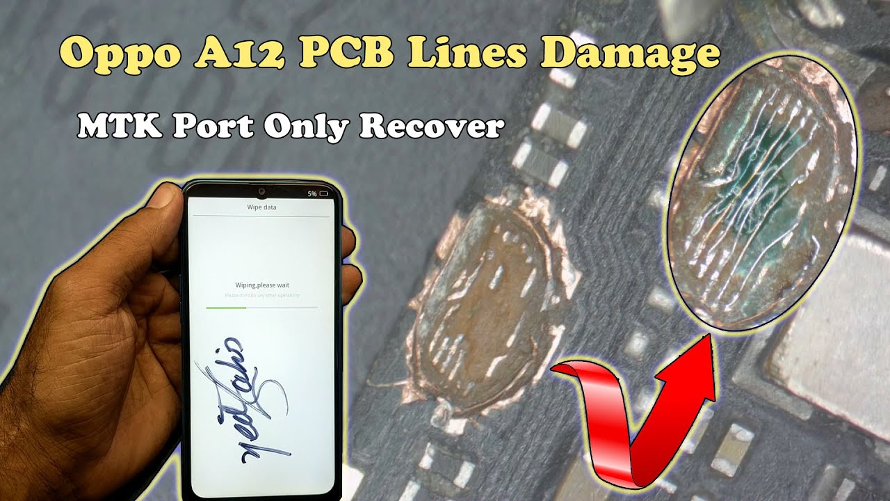 Oppo A12 CPH2083 CLK Line Break Repair MTK Port Only Repair