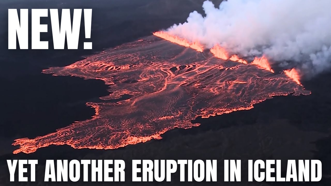 Eruption No 12 Since 2021 Just Started in Iceland - Compact Info Package