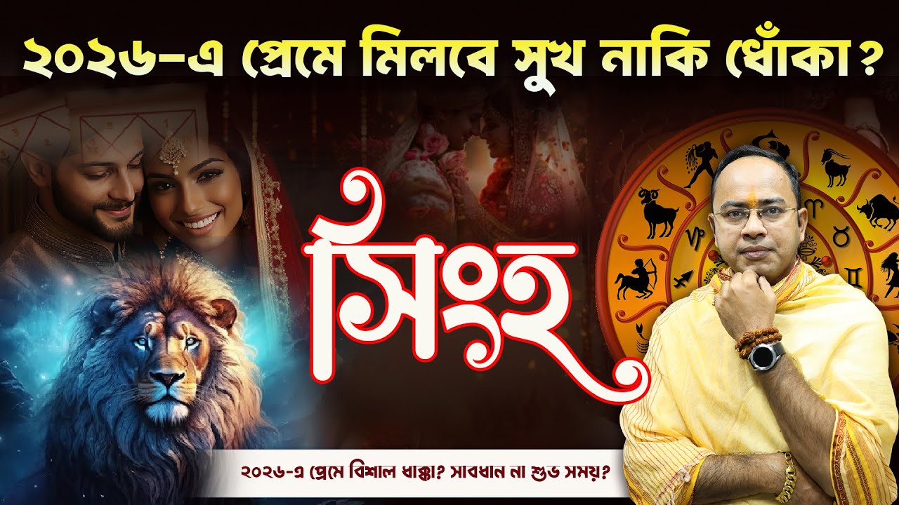 Singho Rashi ২০২৬ প্রেম: বিয়ে নাকি ব্রেকআপ? চমকপ্রদ সত্য প্রকাশ! | Leo Love 2026 | Santanu Dey