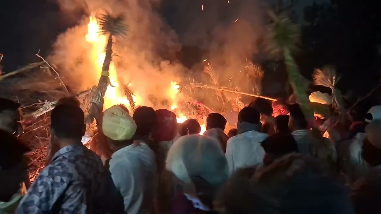 तवाव लाइव होलिका दहन का वीडियो