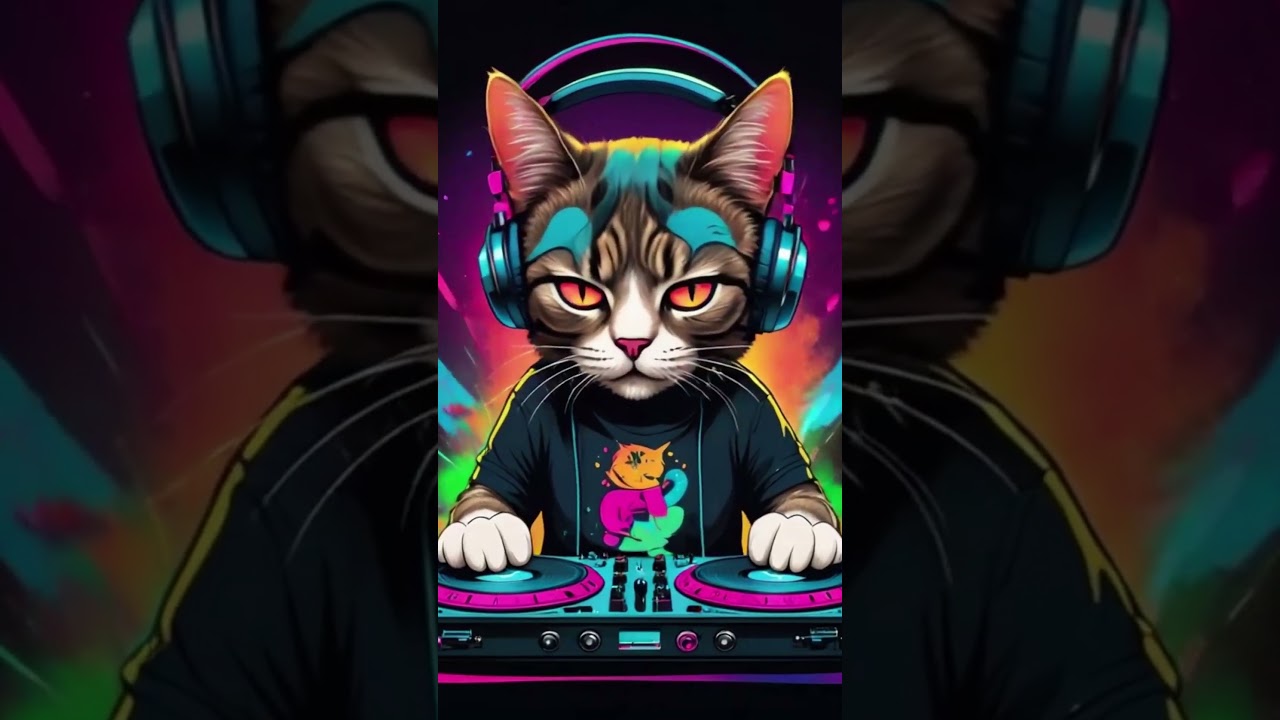DJ Cat Dropping the Beats! 🎶🐾 #DJCat #MusicVibes #cat