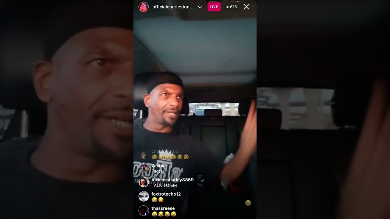 Charleston White Instagram Live 19.07.23