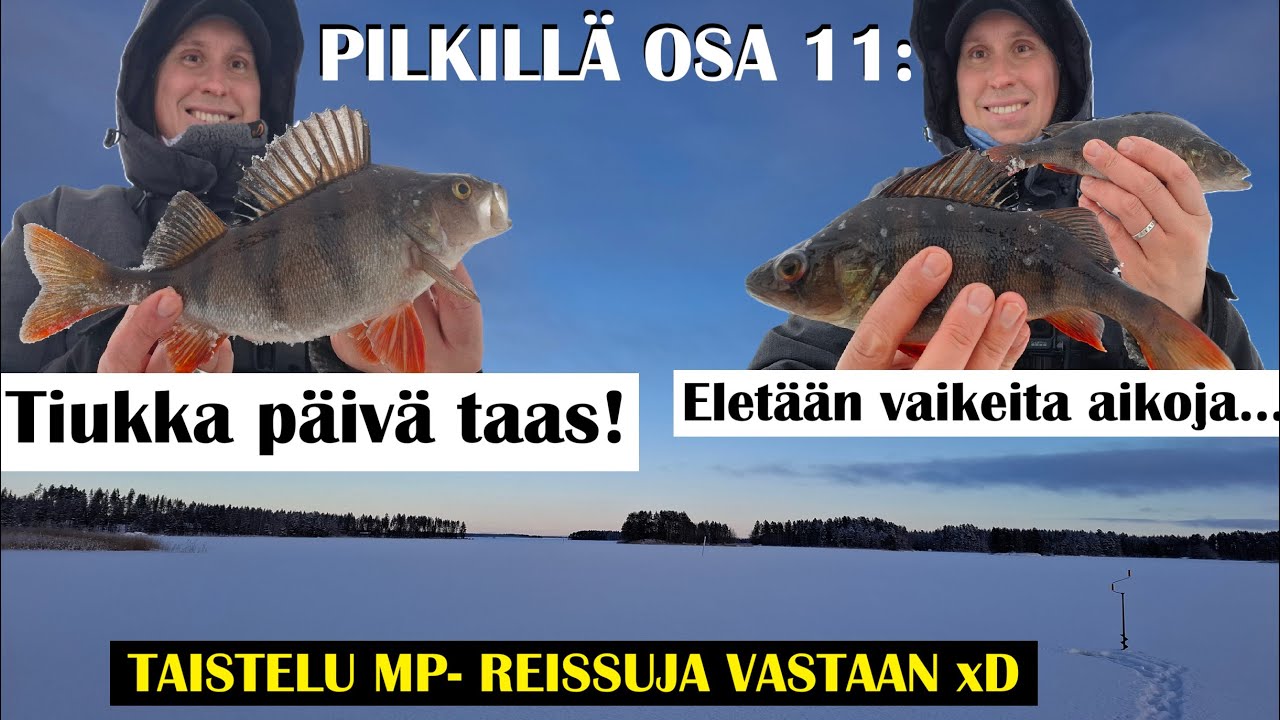 PILKILLÄ OSA 11: 🐟 TIUKKA PÄIVÄ, eletään vaikeita aikoja... | Tasurilla kuitenkin pannulle jotakin!!