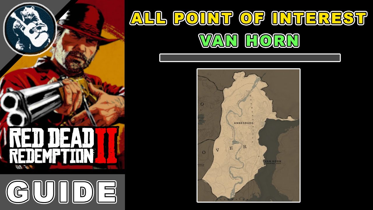 Все достопримечательности RDR2: Ван Хорн | Карта секретных мест RDR2