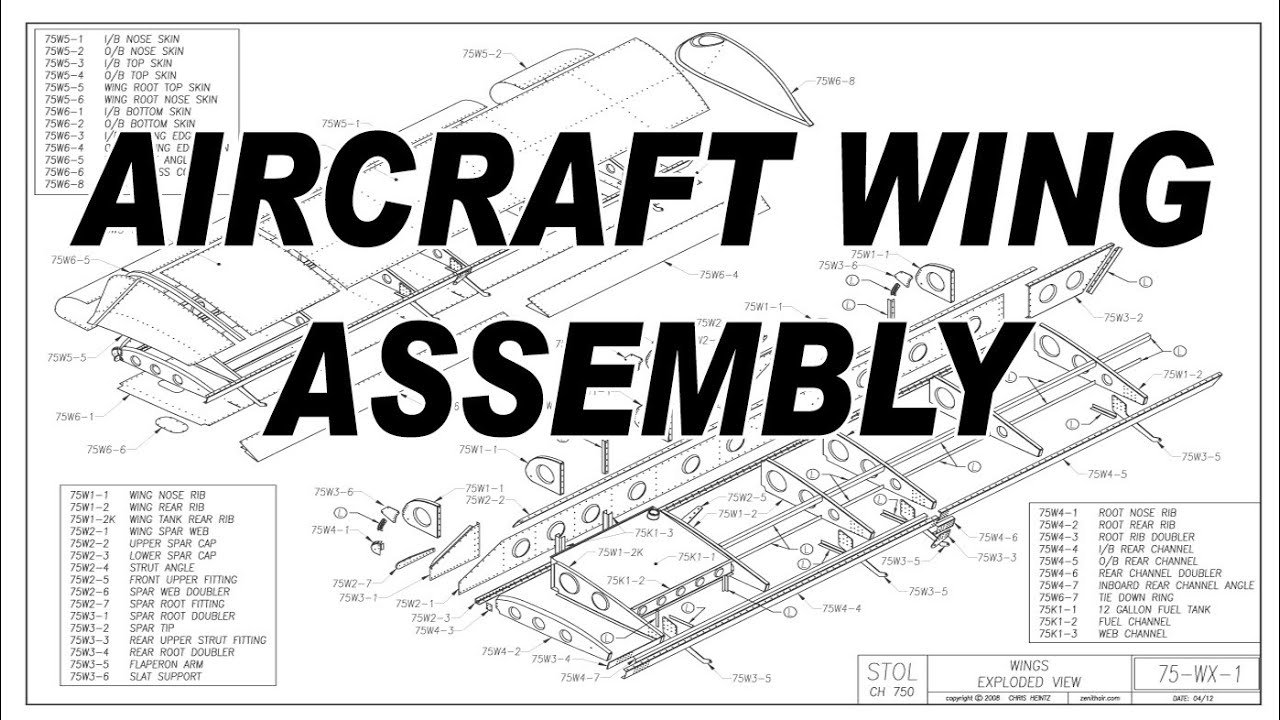 Wing Kit Assembly: Joining and riveting the internal kit parts together of the Zenith STOL CH 750