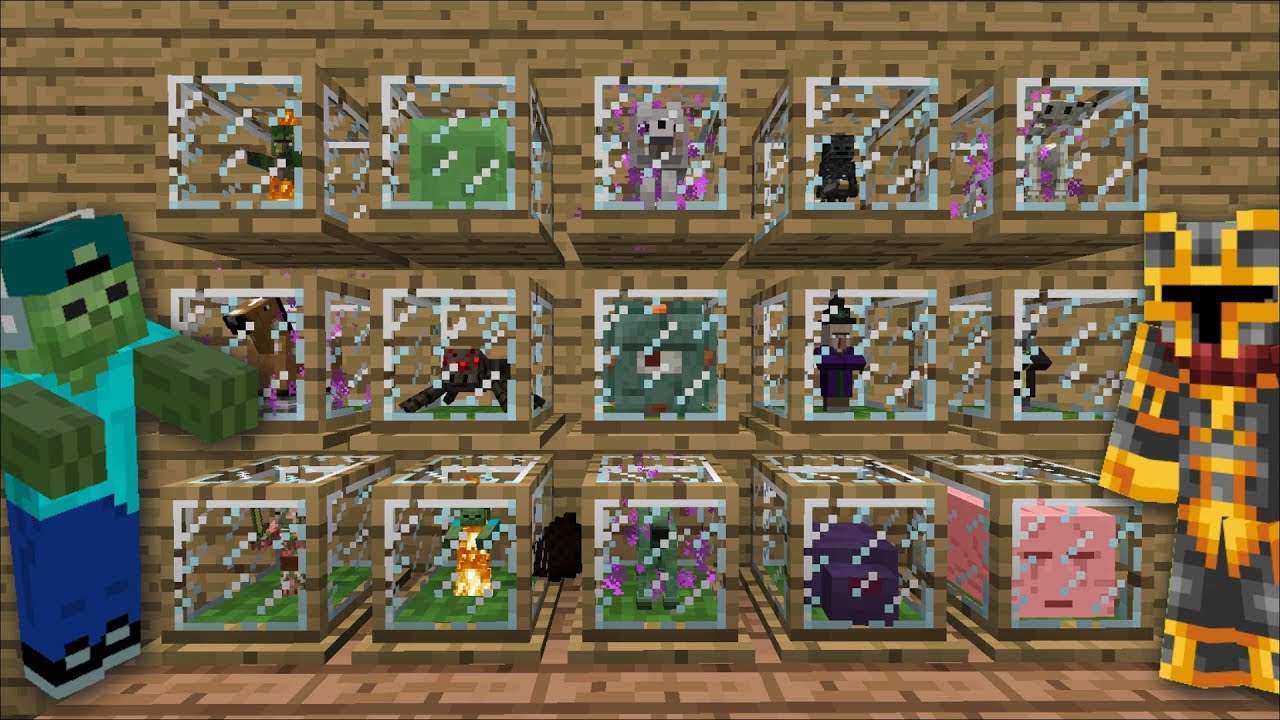 Minecraft DANGEROUS TINY FARM MOD / FIND YOUR ANIMALS AND BREED THEM IN YOUR HOUSE !! Minecraft