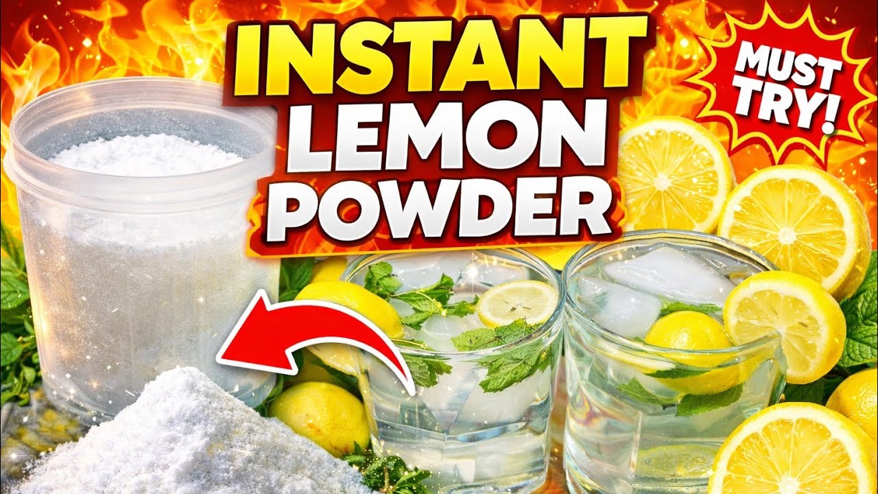  Ghar Par Lemon Powder Kaise Banaye | Easy Lemon Powder Recipe