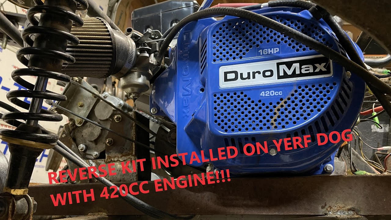 Go Kart Reverse kit on 420cc engine! And breakdown of gearbox!