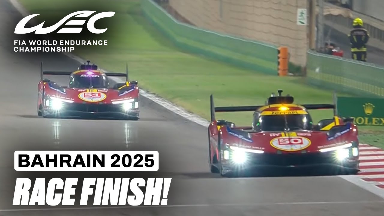 Final Laps & Race Finish! | Bapco Energies 8 Hours of Bahrain 2025 | FIA WEC