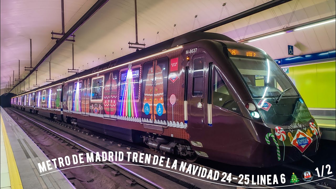 Metro de Madrid Tren de la Navidad 24 -25 Linea 6 🎄🚇 1/2