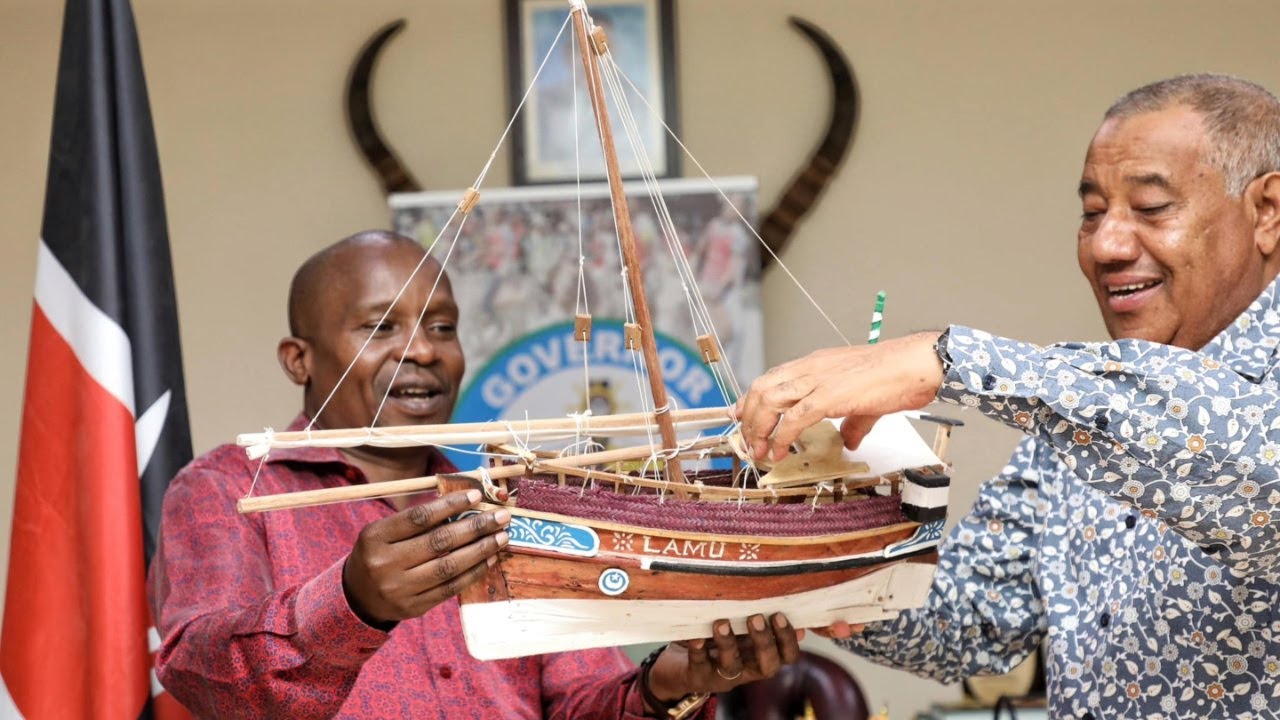 CS Kindiki visits Lamu Governor Issa Timamy at his office!!