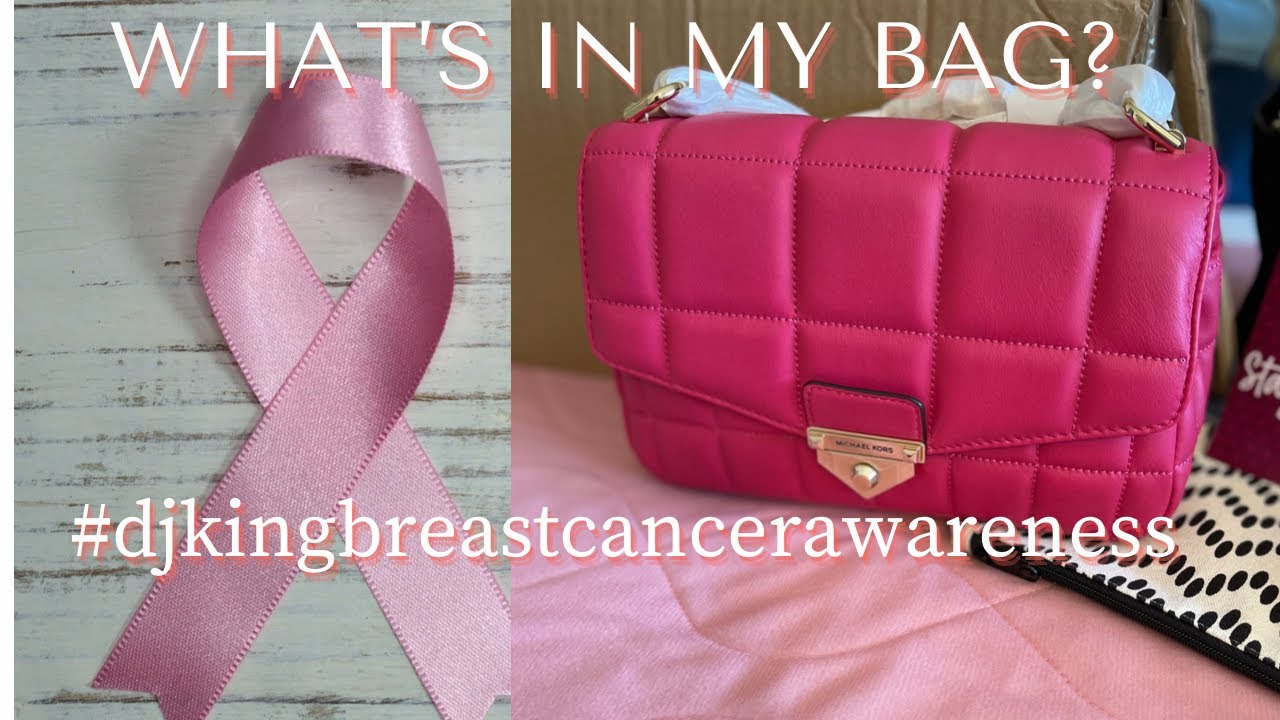 MICHAEL KORS What’s in my bag? SoHo Large Quilted Leather Shoulder Bag #djkingbreastcancerawareness