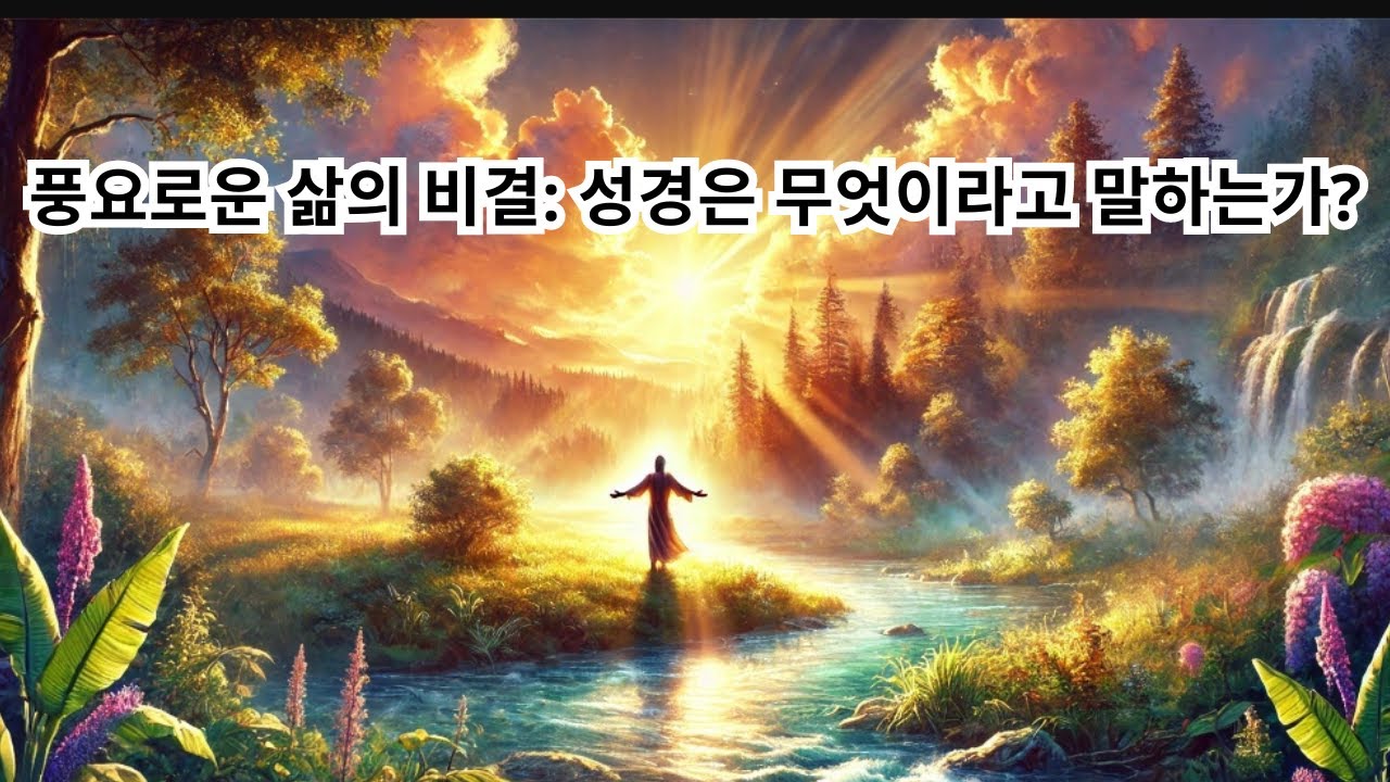풍요로운 삶의 비결: 성경은 무엇이라고 말하는가?