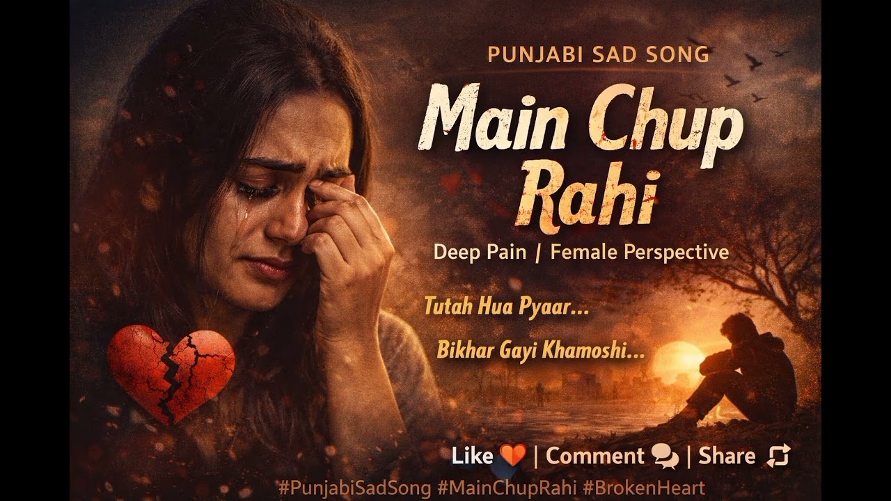 🖤 Female POV VersionTitle: “Main Chup Rahi”Punjabi Sad Song | Deep Pain | Female Perspective
