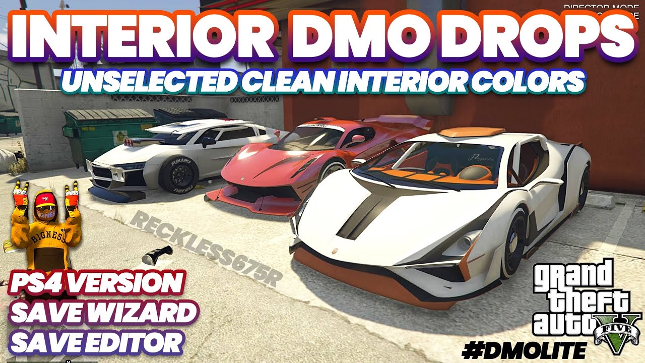 🚨New Interior DMO Lite 1.66💯 Unselected Clean Colors 🔥 Drop 4 Cars Save Editor & Wizard PS4 PS5 GTA5