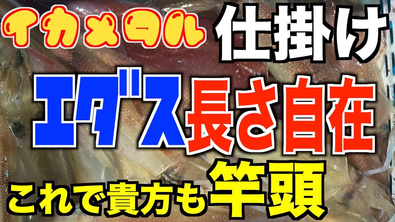 【イカメタル仕掛け】エダス長さを自在に変える！その日の釣れるエダス長さを探る最強イカメタル仕掛け