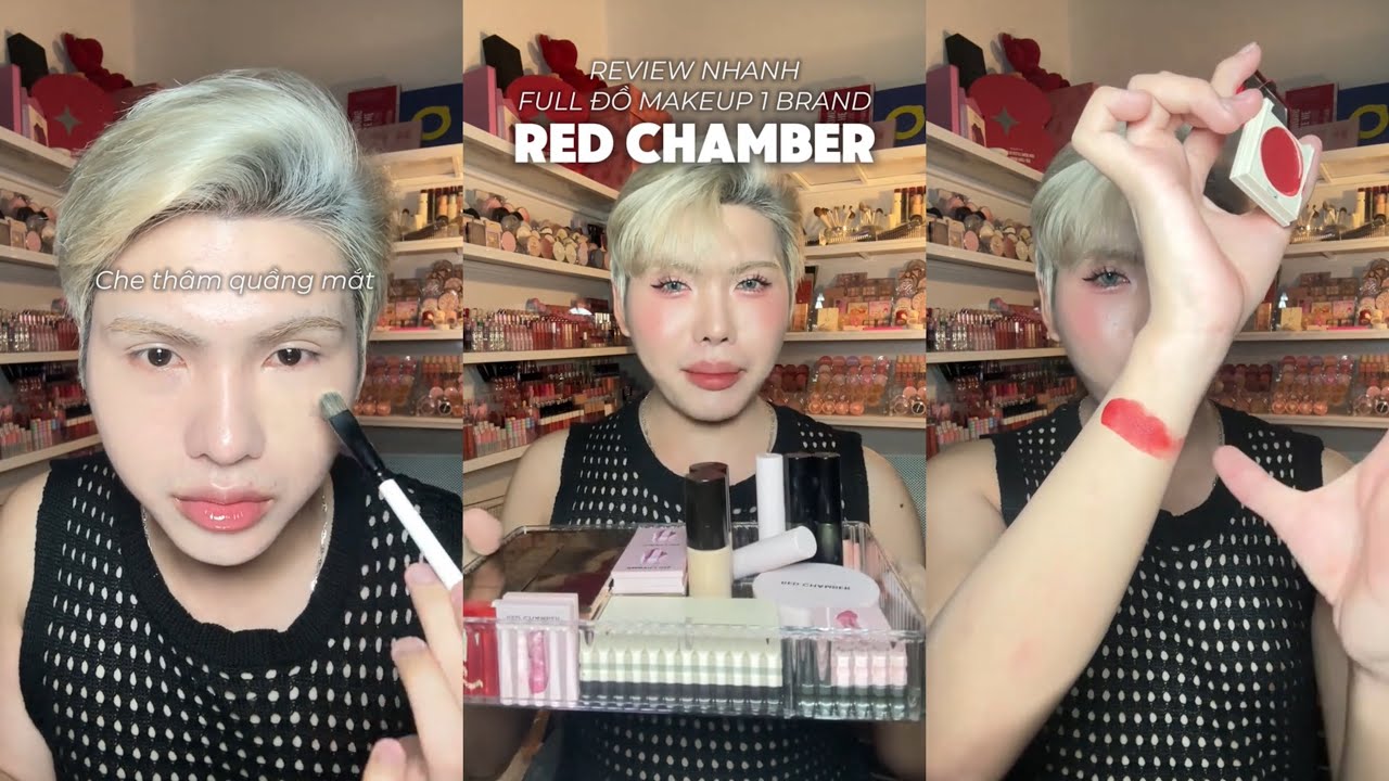 REVIEW NHANH FULL ĐỒ MAKEUP BRAND REDCHAMBER | NGHĨA I LÍT SON 