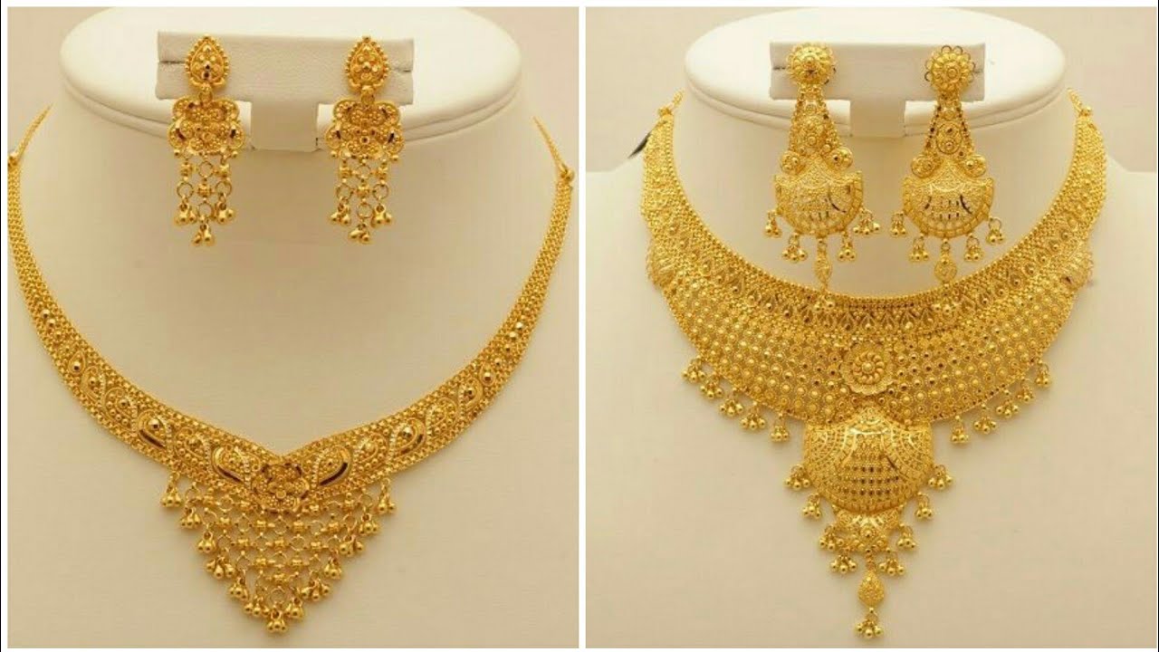 Latest Gold Necklace designs 2020//  wedding jewellery collection
