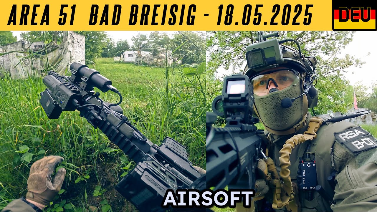 Großes Airsoft Team gewinnt mit Funk & Taktik |  Area 51 Bad Breisig | TEIL 1 | 18.05.2025 [4K/60p]