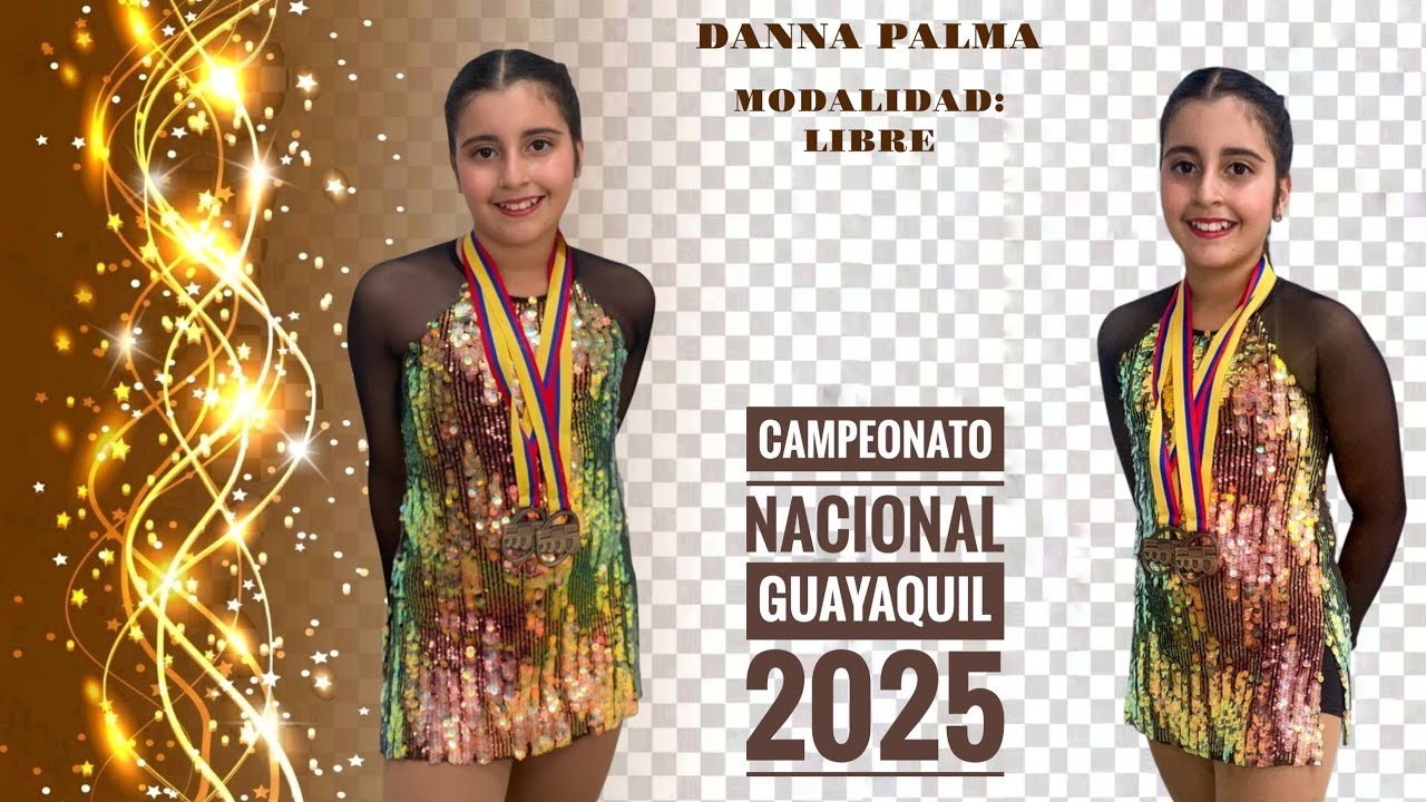 DANNA PALMA, MEDALLA DE BRONCE, CAMPEONATO NACIONAL GUAYAQUIL 2025. #skating #competition #viral 