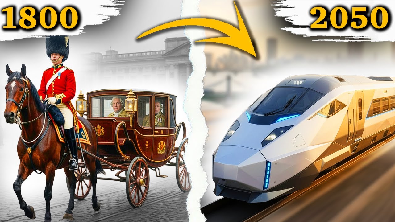 🚆 UK Train Evolution (1800–2050) | From Royal Carriages to Futuristic Rail