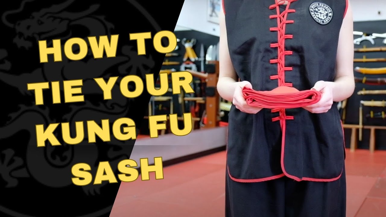 How to Tie Your Kung Fu or Tai Chi Sash  - White Dragon Martial Arts