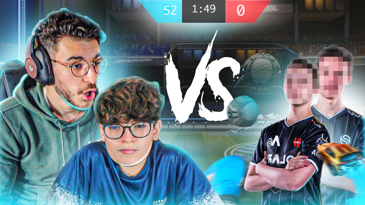 MON PETIT FRERE ET MOI AFFRONTONS 2 JOUEURS PRO SUR ROCKET LEAGUE SIDESWIPE ! ( Rlmobile )