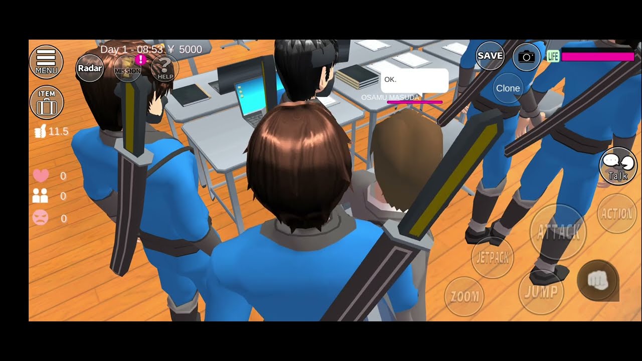 THE BOSS YAKUZA OFFICE. NINJA FIGHTING. #sakuraschoolsimulator 