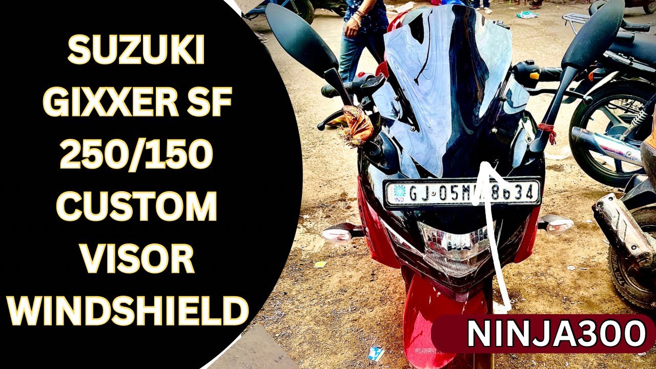 Suzuki Gixxer sf250 /150 custom visor/ windshield /Ninja300