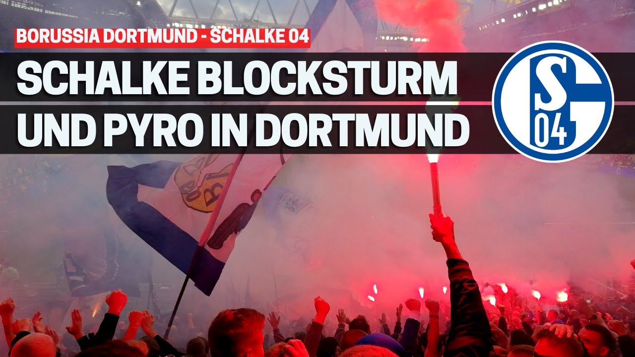 Schalke 04: BLOCKSTURM und PYRO beim REVIERDERBY in Dortmund (17.09.2022)