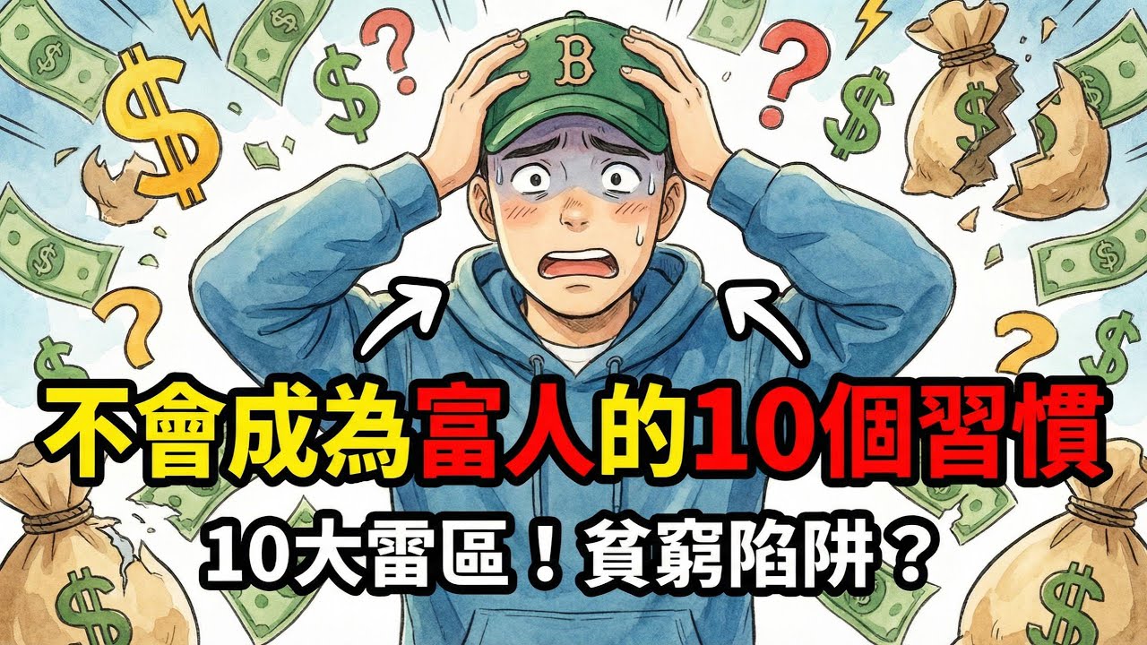 窮忙一輩子？如果你有這10個習慣，這輩子註定與財富無緣！致富不是奇蹟，而是一種可以被學習的技能。參考出處《鄰家的百萬富翁》《窮爸爸，富爸爸》《思考致富》