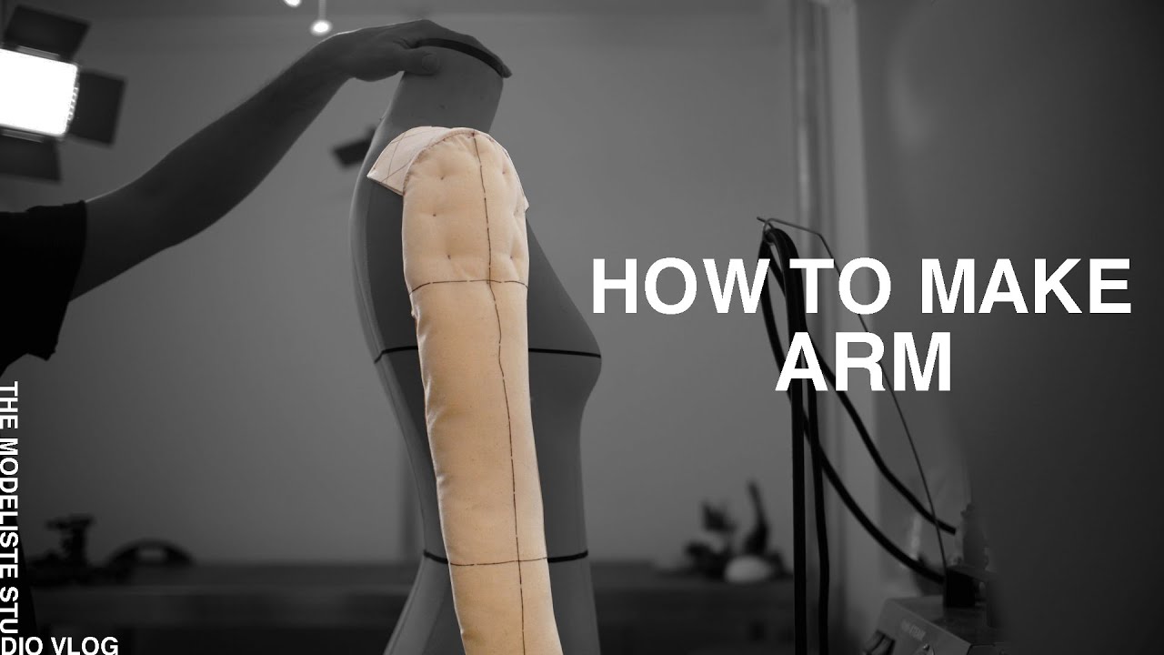 【DIY】HOW TO MAKE THE ARM DRESS FORM | GIVE AWAY PATTERN【STUDIO VLOG】