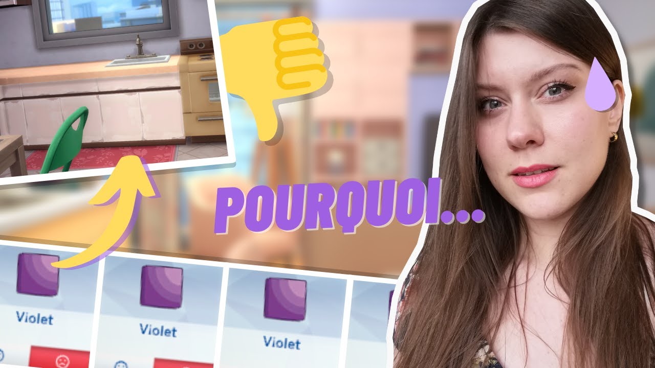 Je rénove un appart' avec LA couleur que je déteste le plus 👿 | SIMS 4
