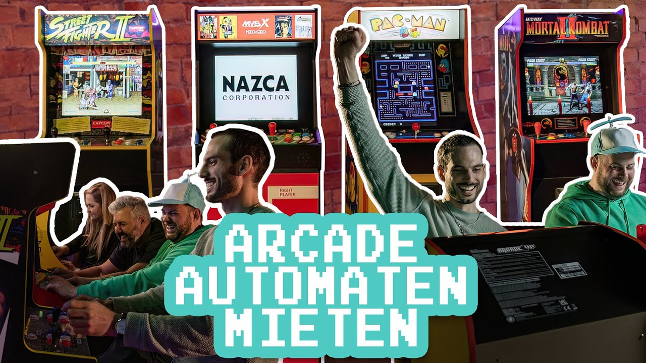 Arcade Automaten mieten: Pac Man, Street Fighter,  Metal Slug, Time Crisis, Centipede und viele mehr