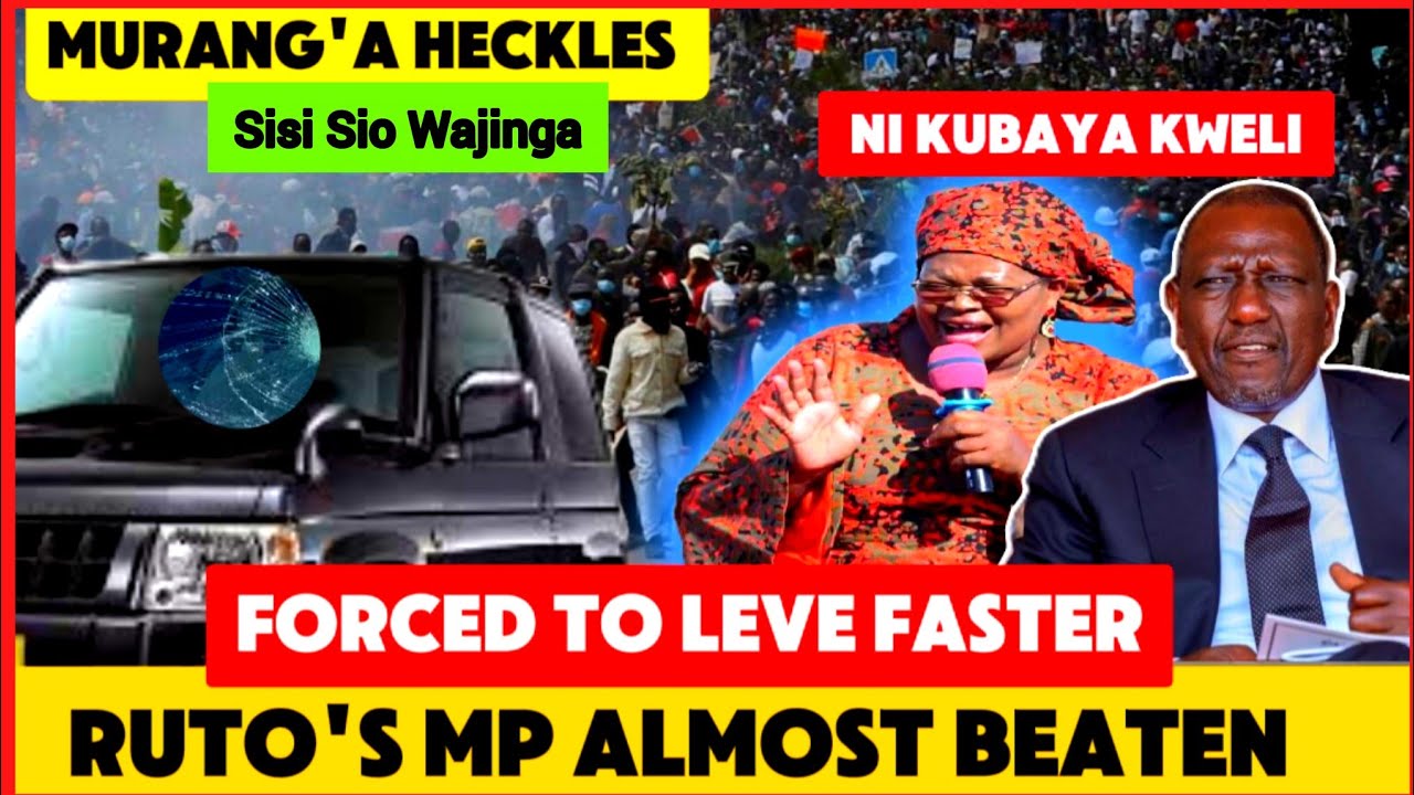 FINISHED RUTO IN KILIFI & MURANG'A AS HIS MP WAMAUA TRIED TO TEST THE WRATH OF ANGRY RESIDENTS !!