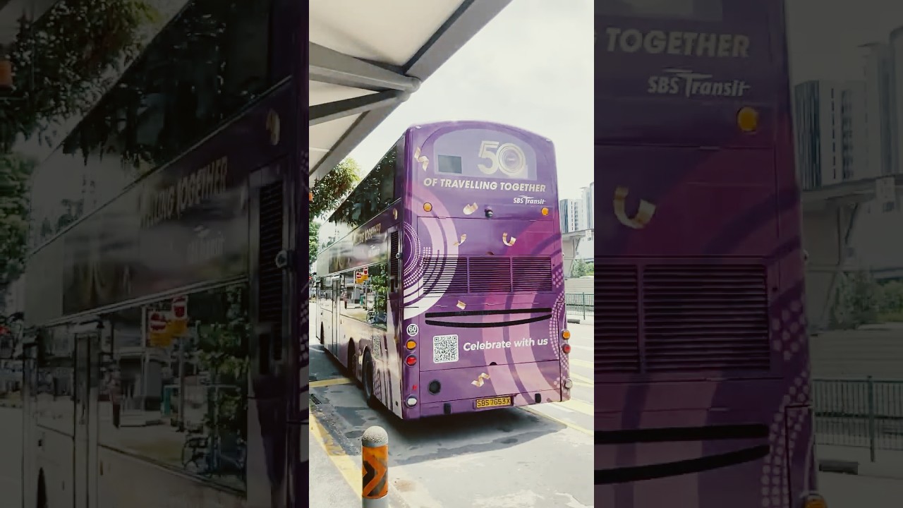 #Volvo #B9TL WEG2 (ZF EcoLife) - Departing from Bus Stop (SBS Transit Service 10) #singapore #sgbus