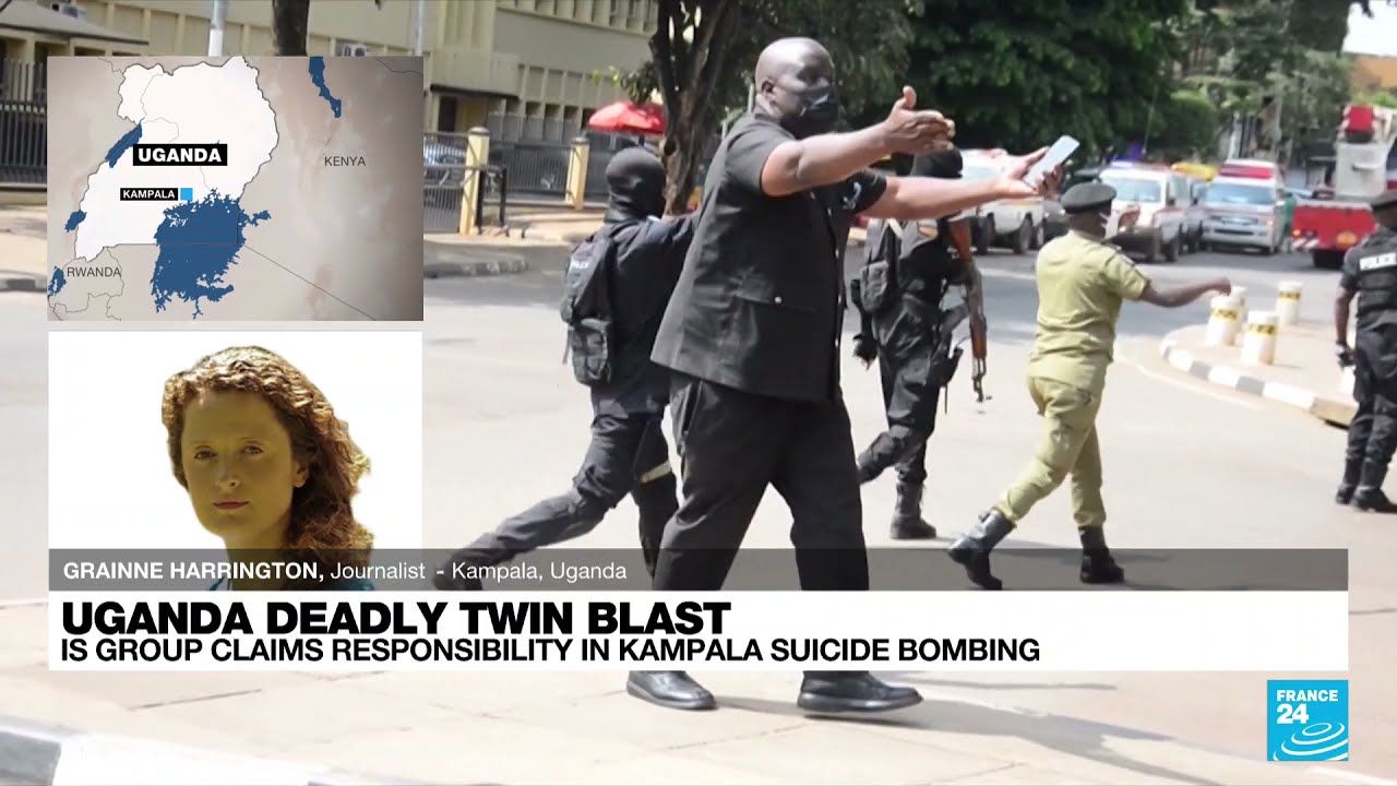 Several dead, dozens injured as suicide bombers hit Uganda's capital Kampala &bull; FRANCE 24 English