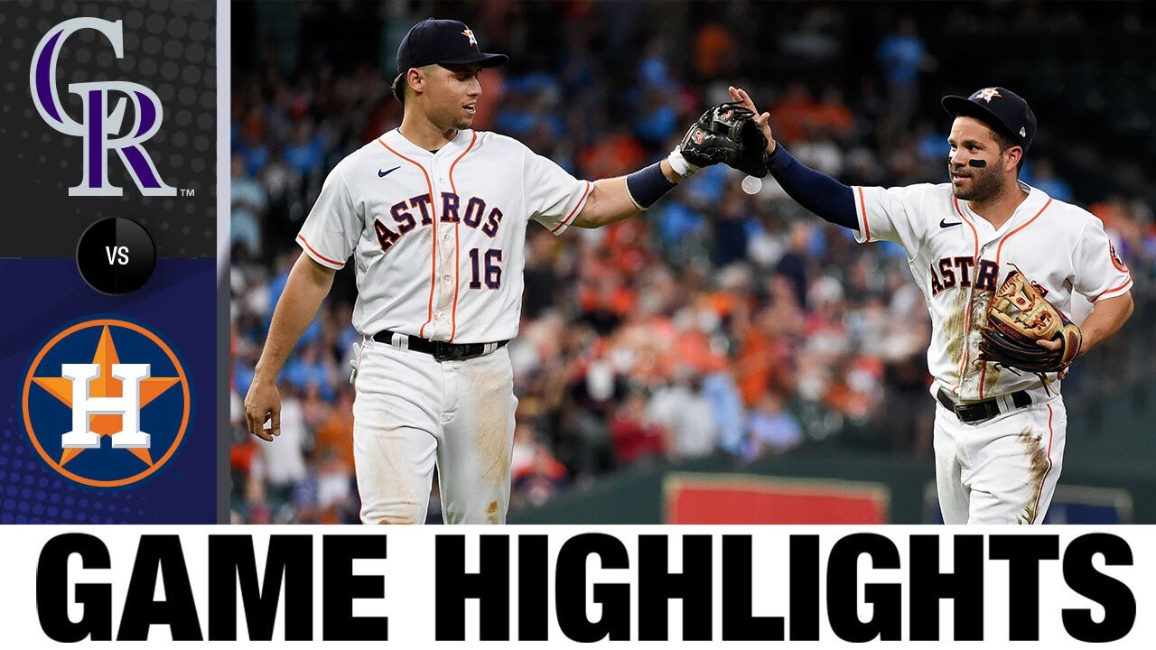 Rockies vs. Astros Game Highlights (8/10/21) | MLB Highlights