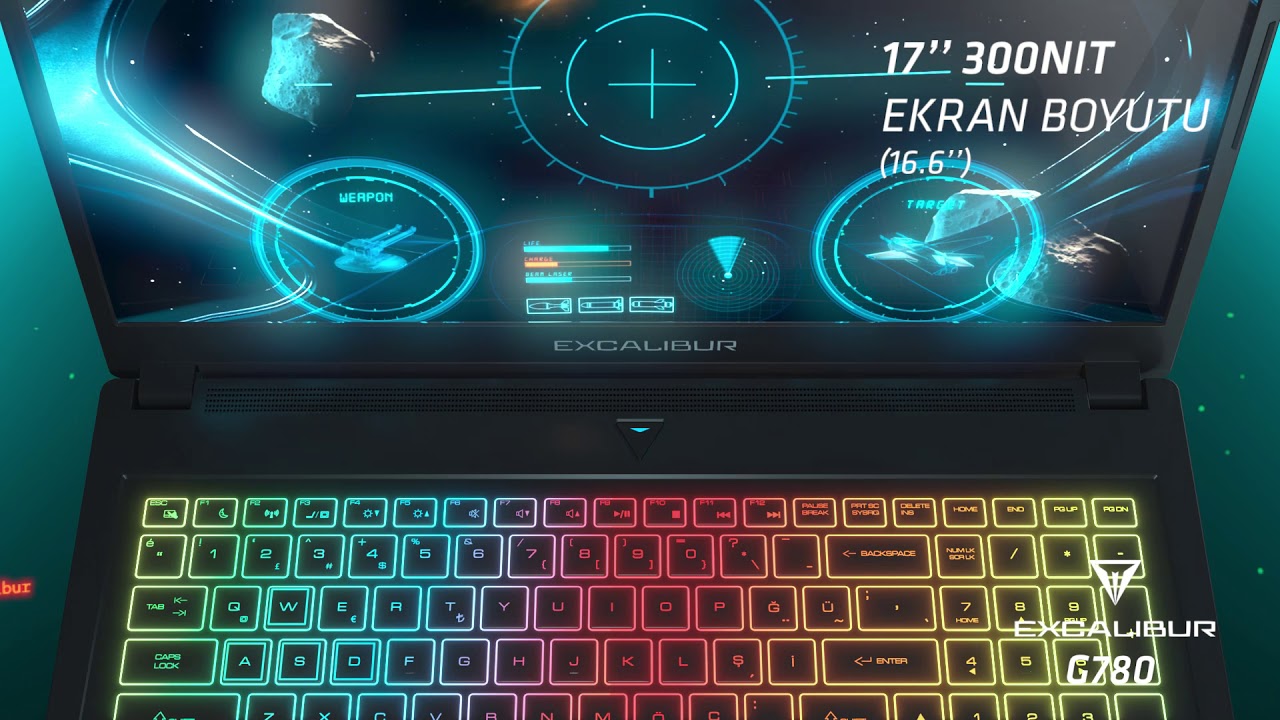 Excalibur G780 &Ouml;zellikleri | 17&rdquo; Ekran Boyutu