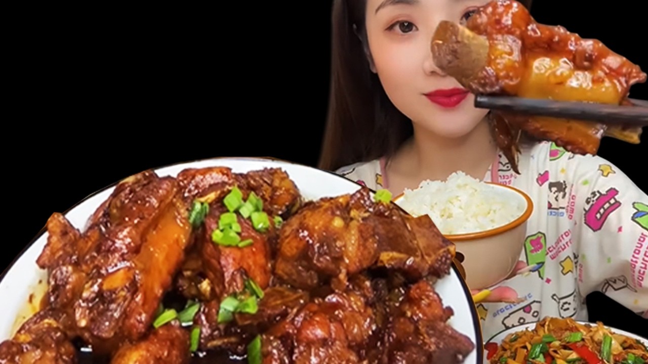 MUKBANG ASMR (pork ribs)