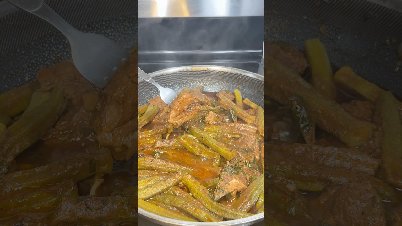 Okra stew/ sauce kalalou #haitianfood #haitiancreator #haitiancuisine #haitian #food #haitianfood