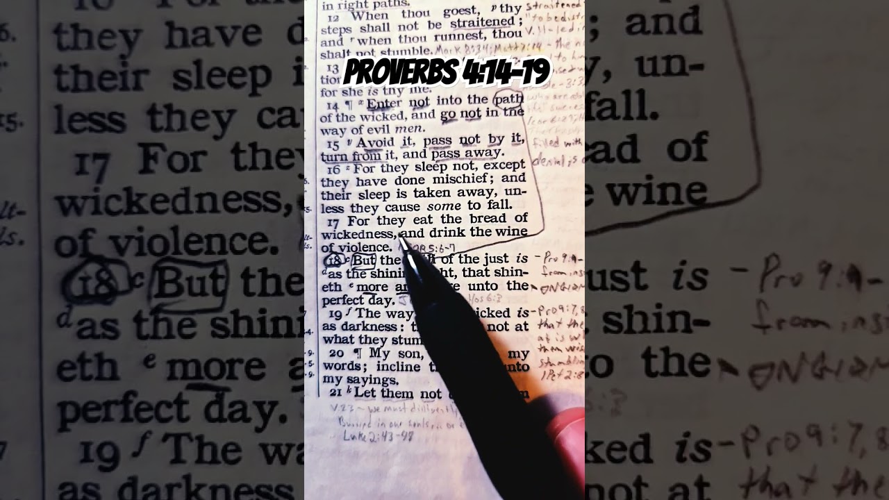 Proverbs 4:14-19 #wisdom #verseoftheday #grace