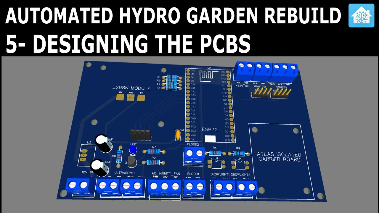 Rebuilding My Automated Hydroponic Garden -5- Designing the PCBs