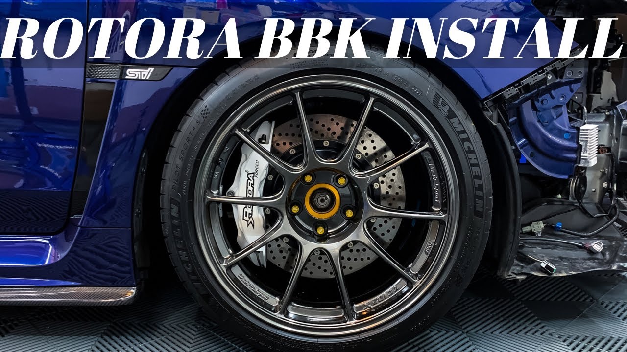 Subaru STI Rotora Big Brake Kit Install | ASMR