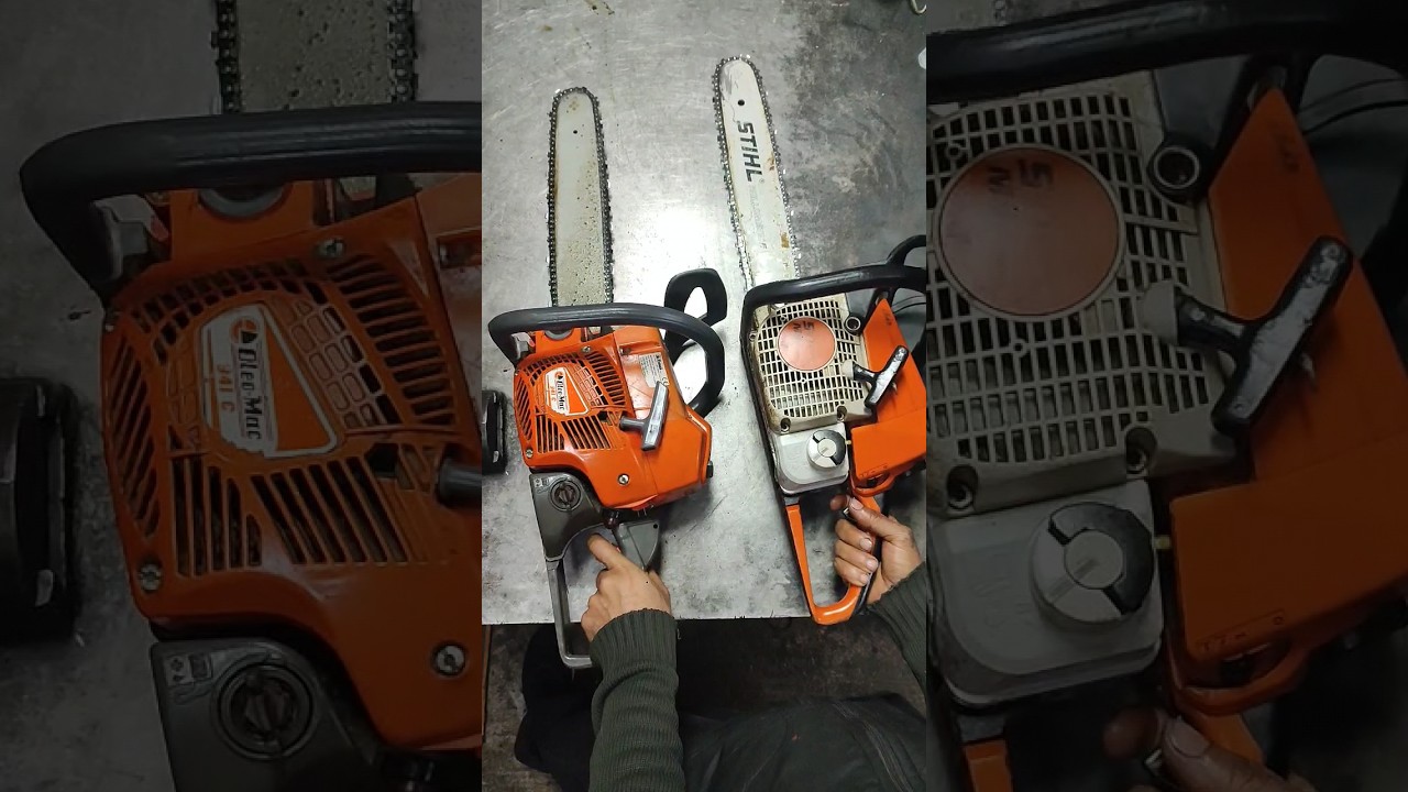 STIHL MS 250 VS Oleo-mac 941c #stihl #oleomac #chainsaw