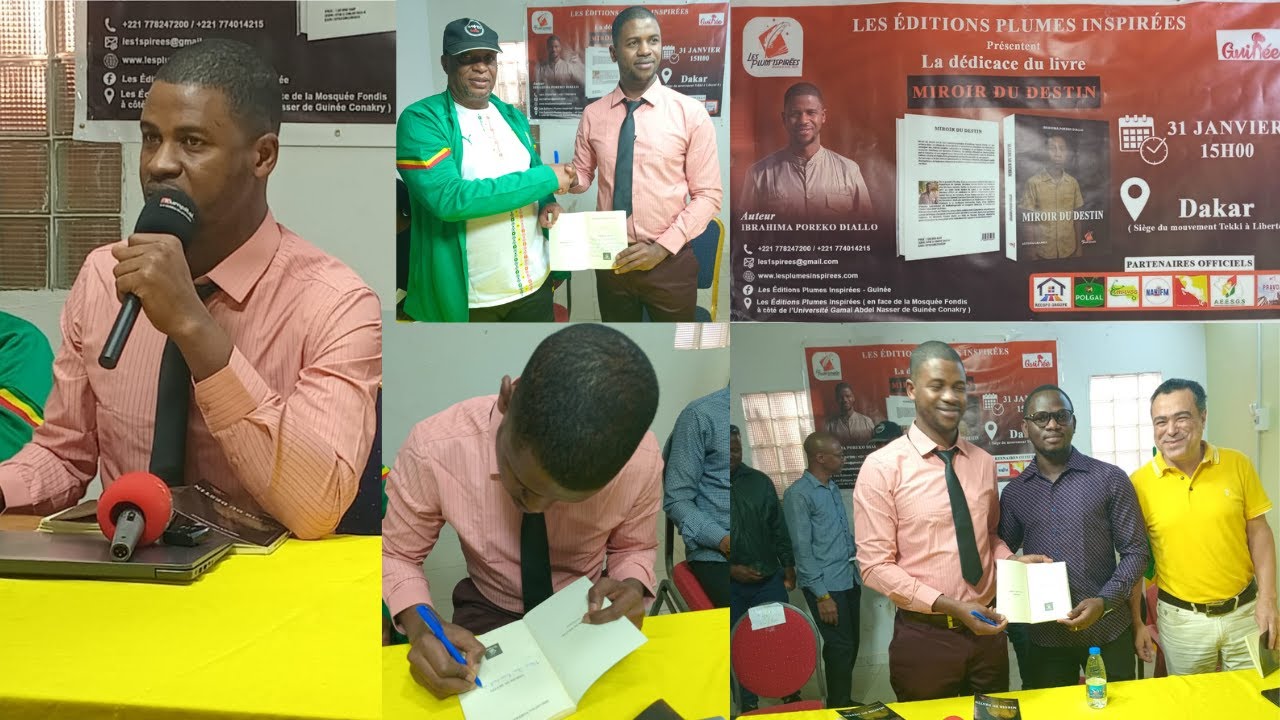 Cérémonie de dédicace du livre intitulé MIROIR DU DESTIN de Ibrahima Poréko Diallo