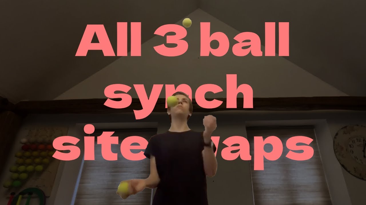 Juggling all 3ball synch siteswaps