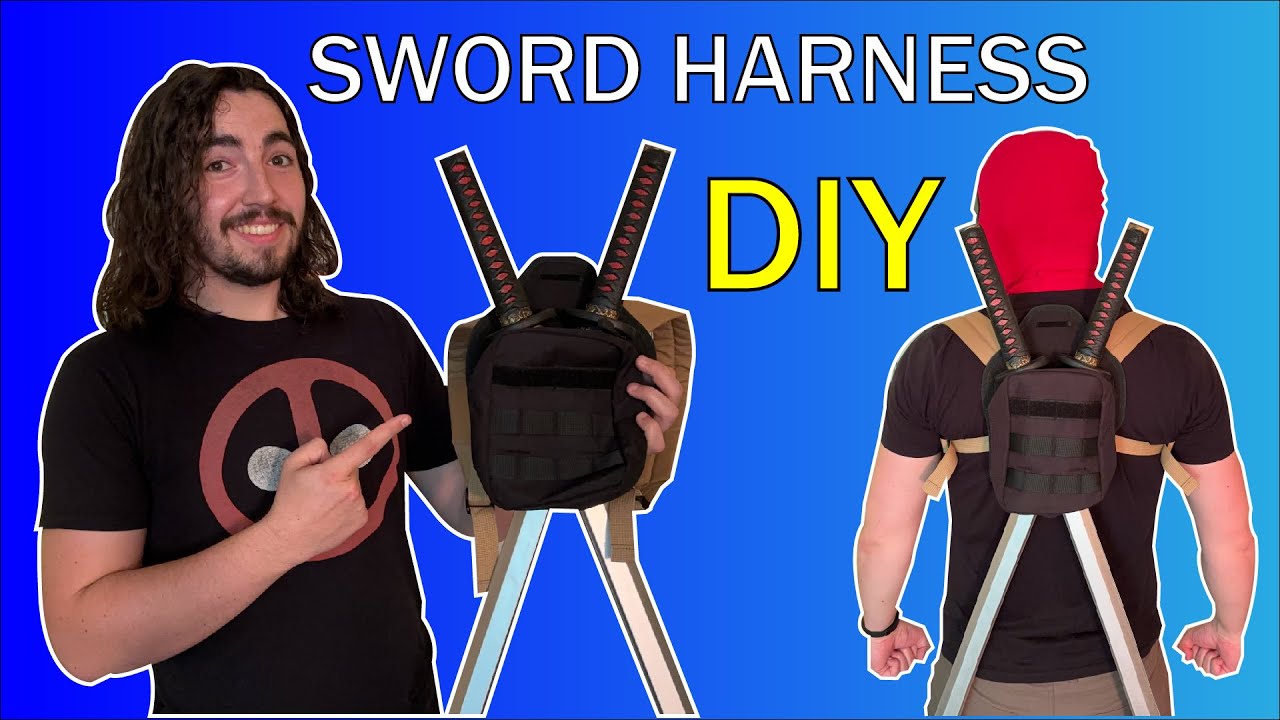 How to Make a DEADPOOL Sword Shoulder Harness for Cosplay