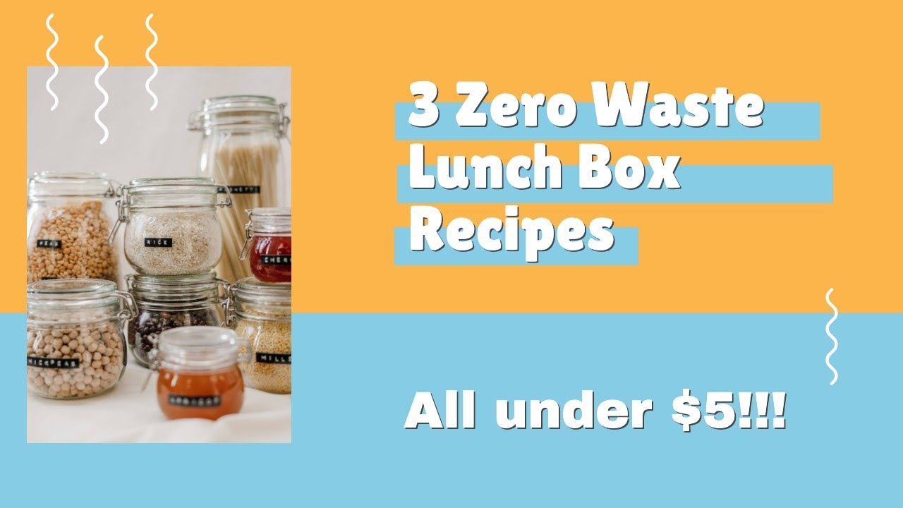 3 Zero Waste Bento Box Recipes (vegan friendly!)