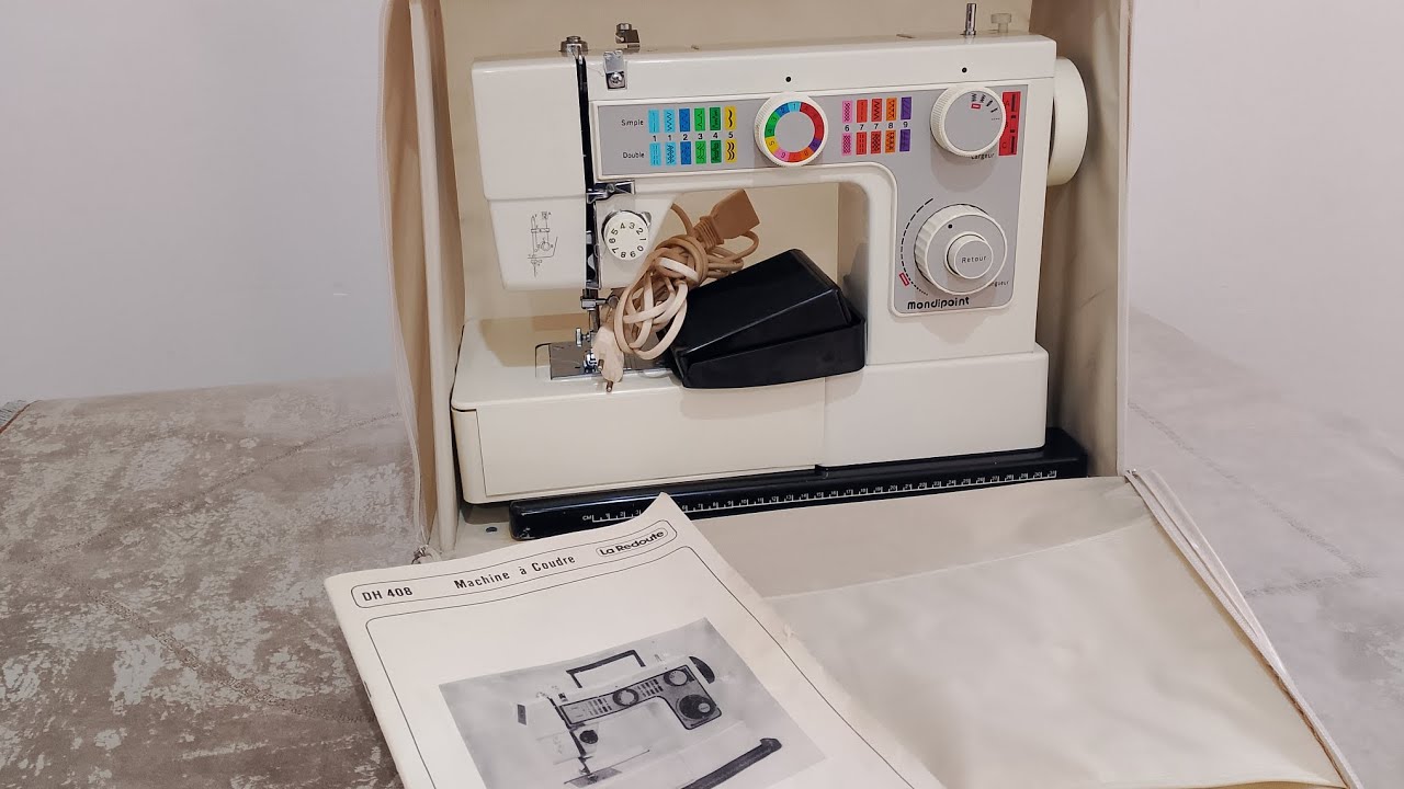 Présentation de la machine à coudre mondipoint DH 408